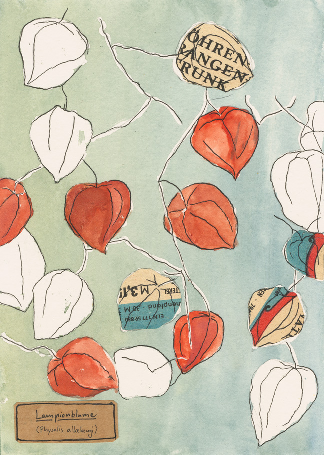 "wenn dornen die haut aufweichen
zerrei&szlig;en die dielen und du steht in der leere
ein alpaka geht unter im seichten
als w&auml;r&rsquo; es das tiefste der meere"